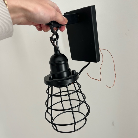 NWTO Farmhouse Pottery Barn Sconce (9") in Black - Picture 5 of 7